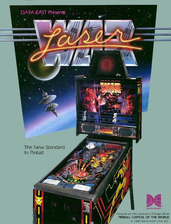 Laser War Pinball (Data East) - ROM Upgrade chip set