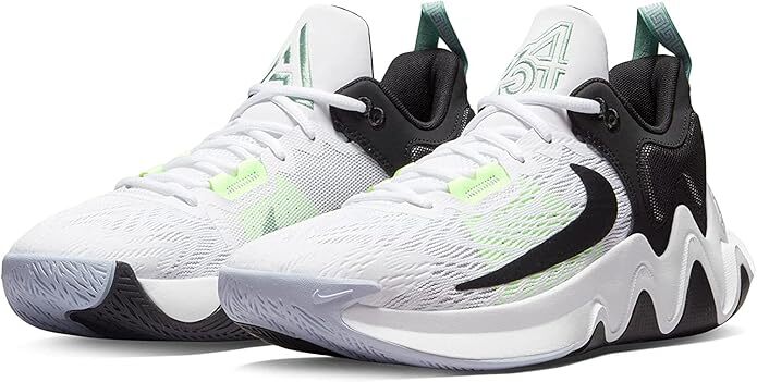 Nike Giannis Immortality 2 White Barely Volt Black DM0825-101 sz 14 Men's