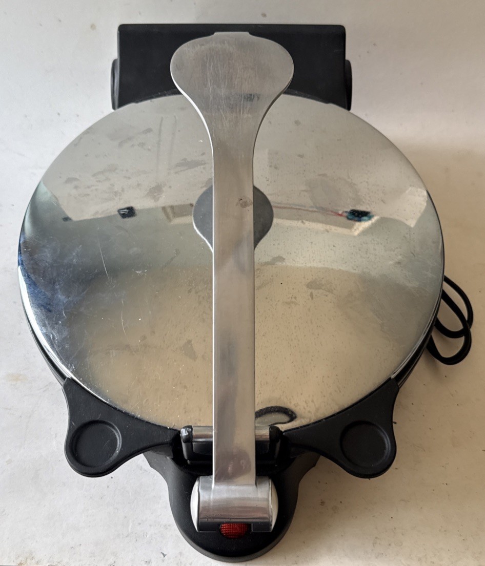 CucinaPro Flatbread Maker Tortilla Press Model 1443 Cucina Pro Stainless TESTED