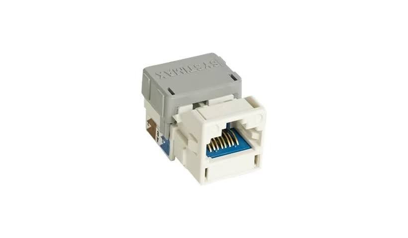 White Commscope/Systimax GigaSpeed 10Gig Cat6a Modular Jack, MGS600 qty 4