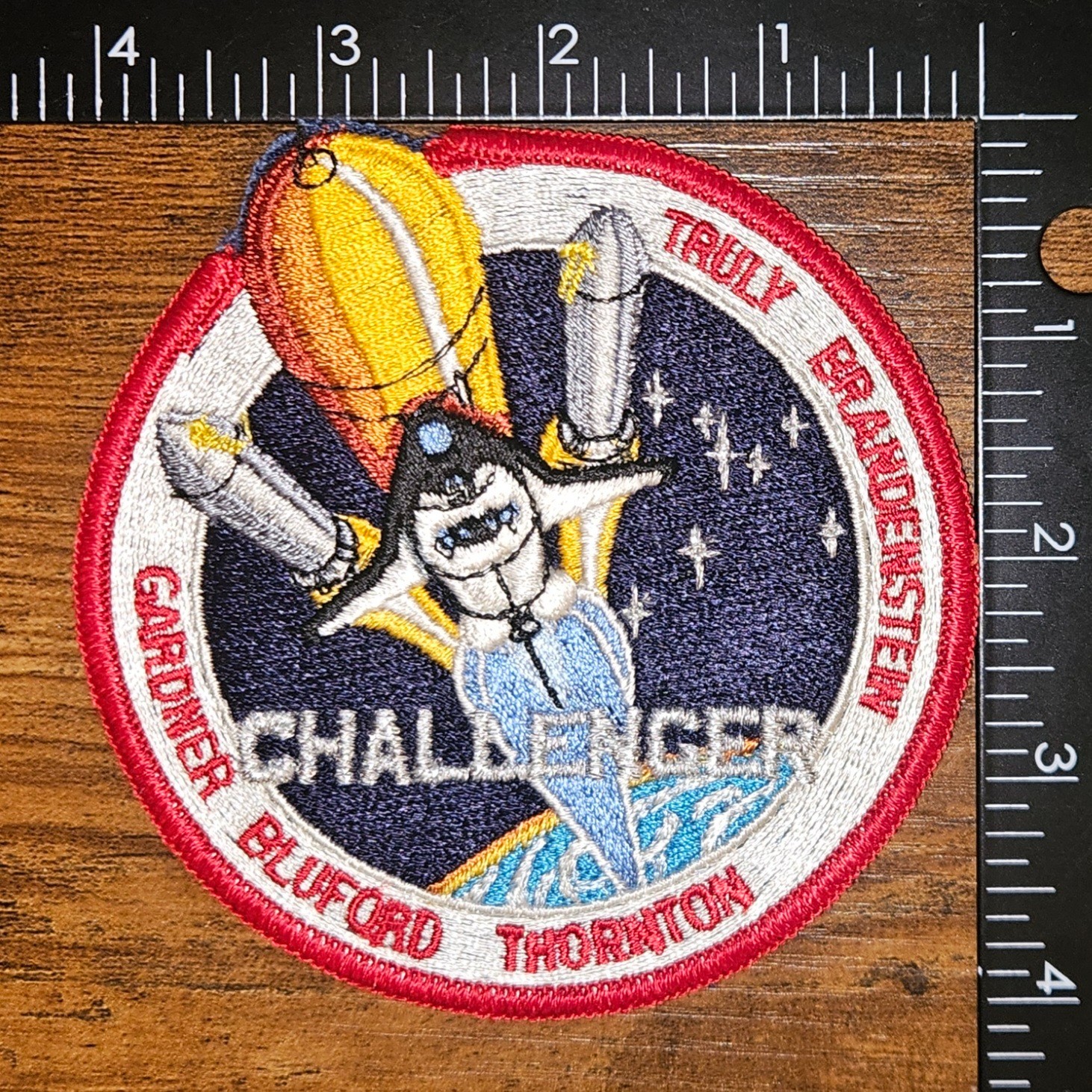 Challenger Space Shuttle Gardner Bluford Thornton NASA Space Patch
