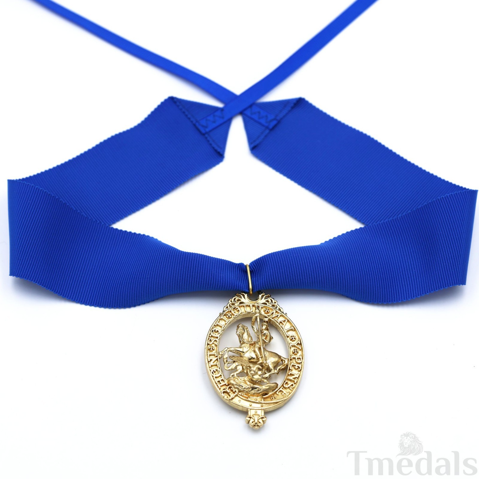 British Order of the Garter “Lesser George” St George Neck Badge Ribbon Replica