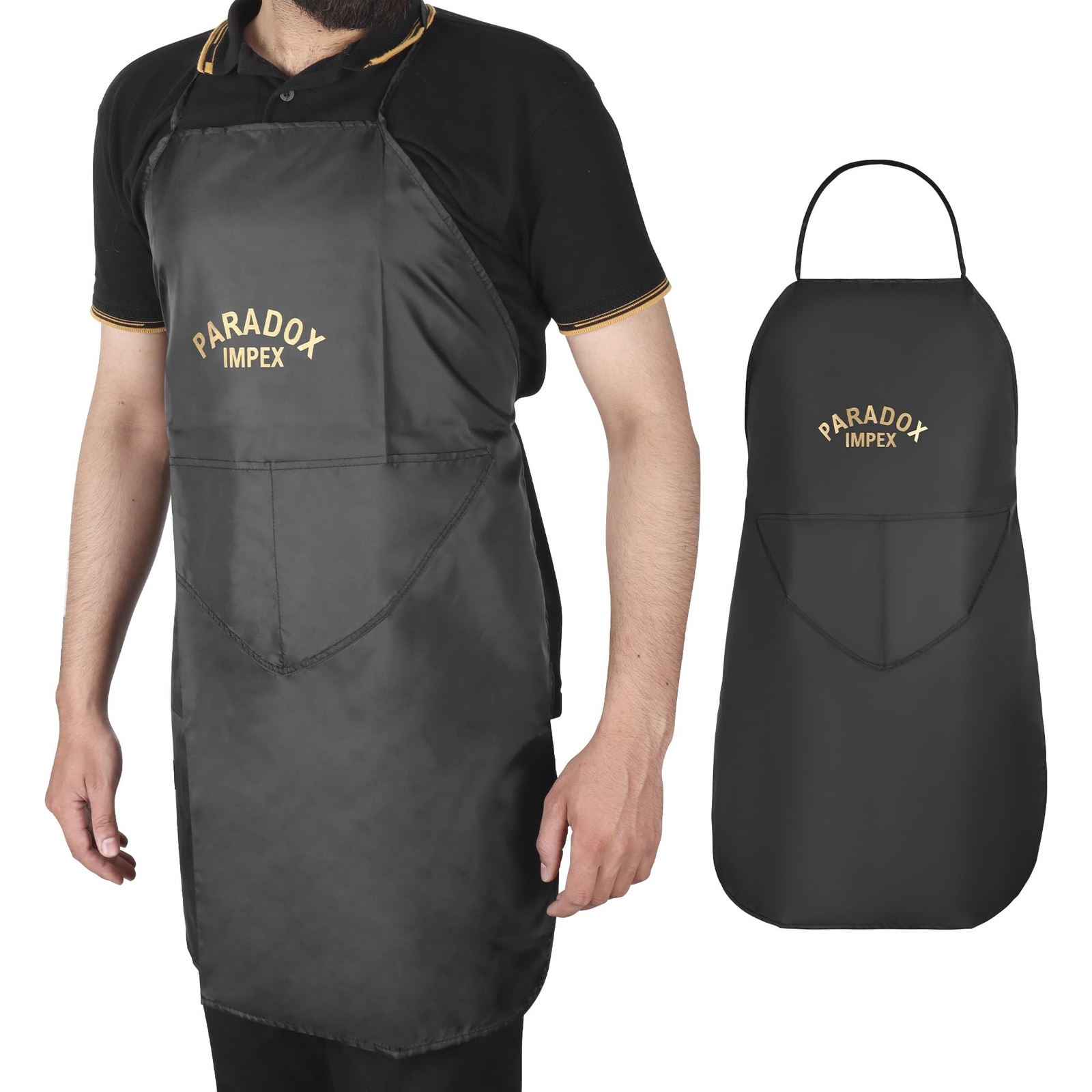 Hair specialist Apron with 2 Pockets, Waterproof Hairdresser Apron for Men an...