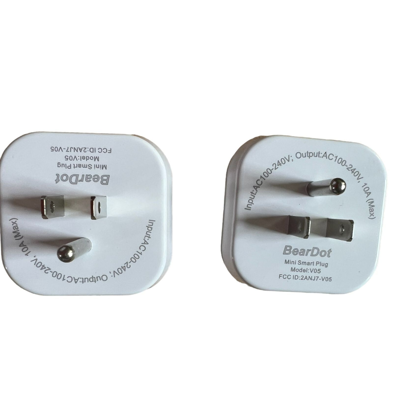 BearDot WiFi Smart Plug 2 Pack V05 Mini Wireless Outlet Alexa Google Home Timer