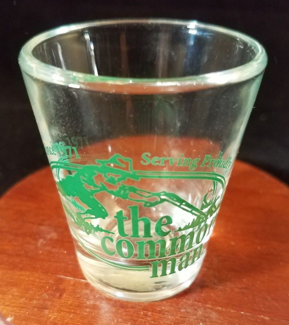 Collectible Barware Shot Glass The Common Man
