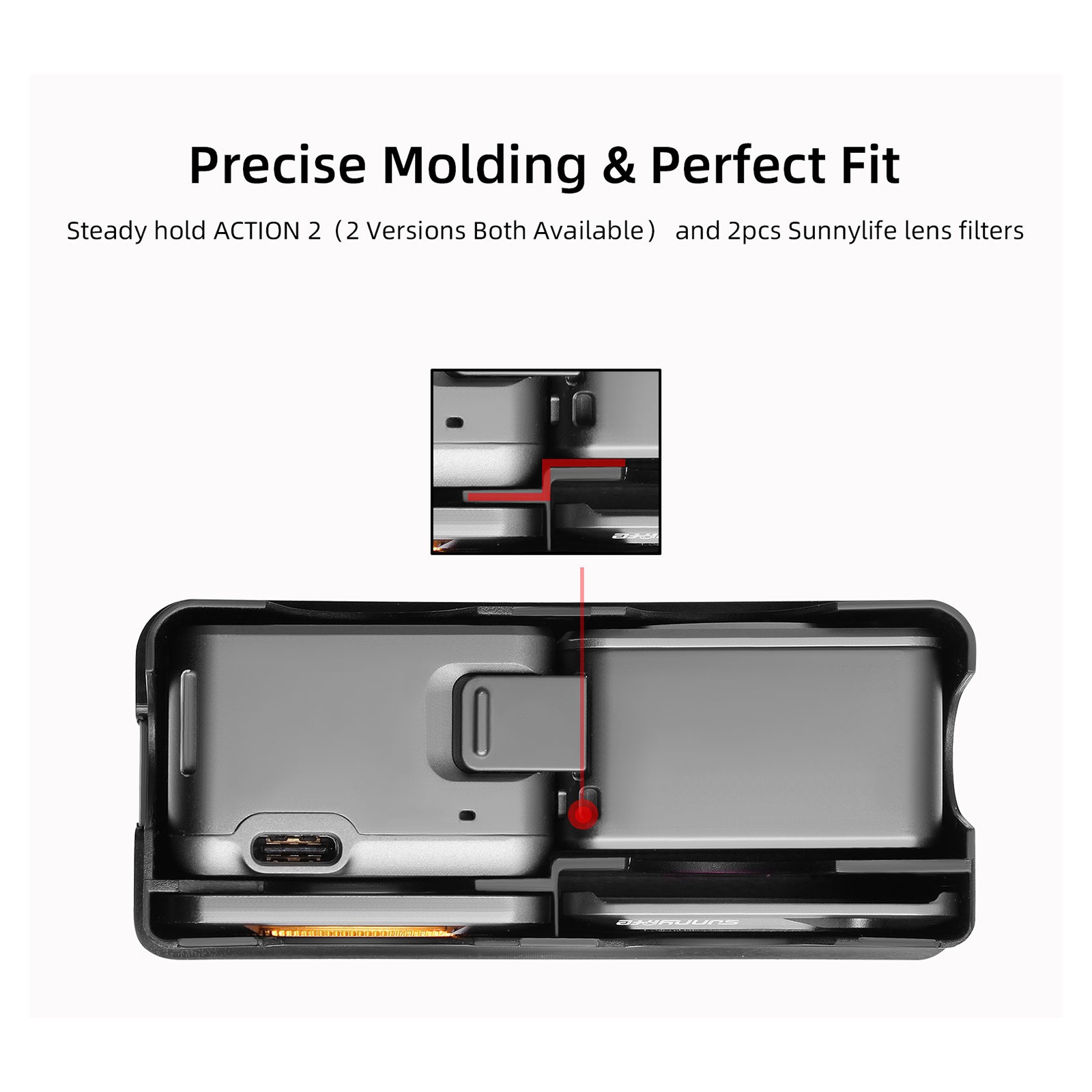 Dropproof Camera Storage Case Portable Protective Box Organizer For DJI Action 2