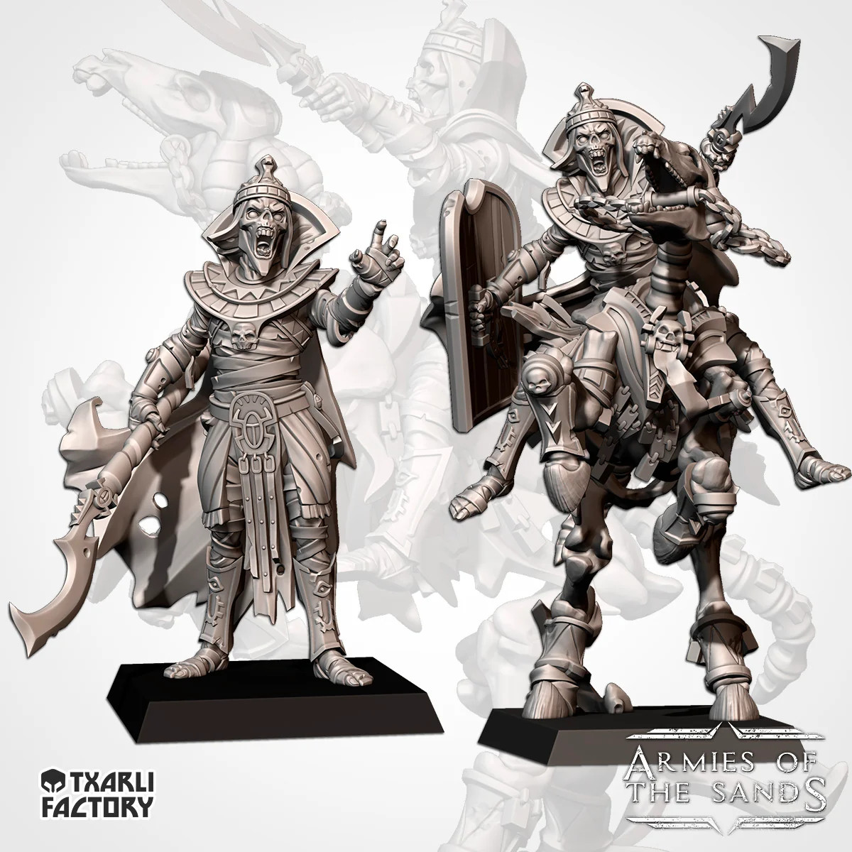 Skeletal Prince/King - Resin Tabletop Miniature
