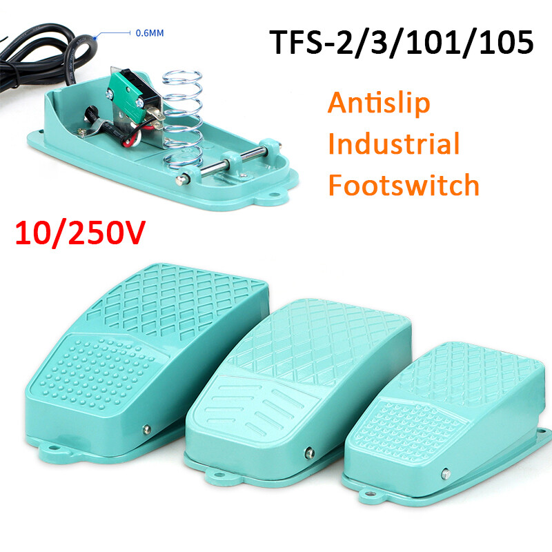 TFS-2/3/101/105 Footswitch Antislip Industrial Foot Operated Pedal Switch10/250V