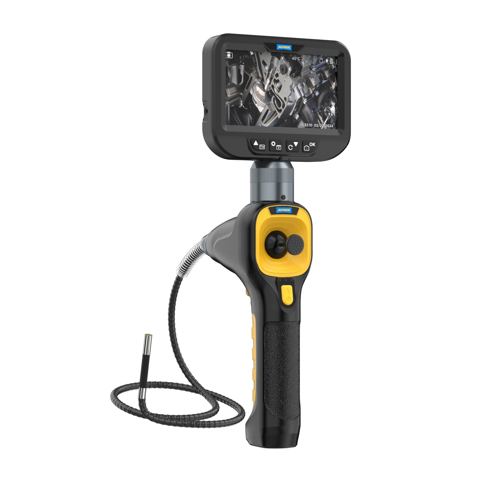 Industrial Endoscope Camera 360° Articulating Borescope Inspection 4-Way 360°