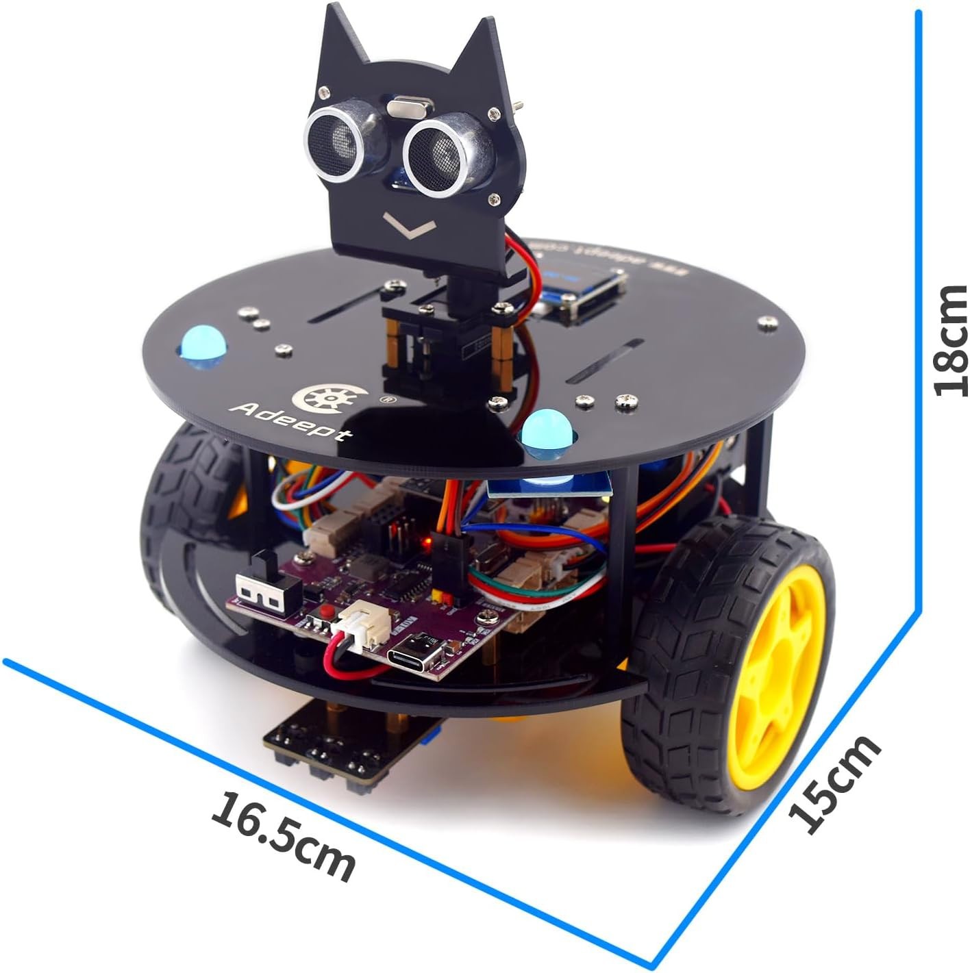 Smart Car Kit(Compatible with Arduino IDE), Line Tracking, Obstacle Avoidance