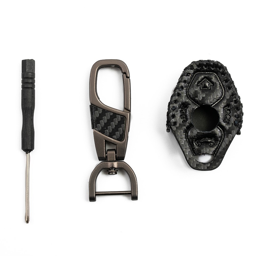 1pc Carbon Fiber Car Key Case For M3 E38 for e39 E46 E53 E60 E61 E83 E85 & E86