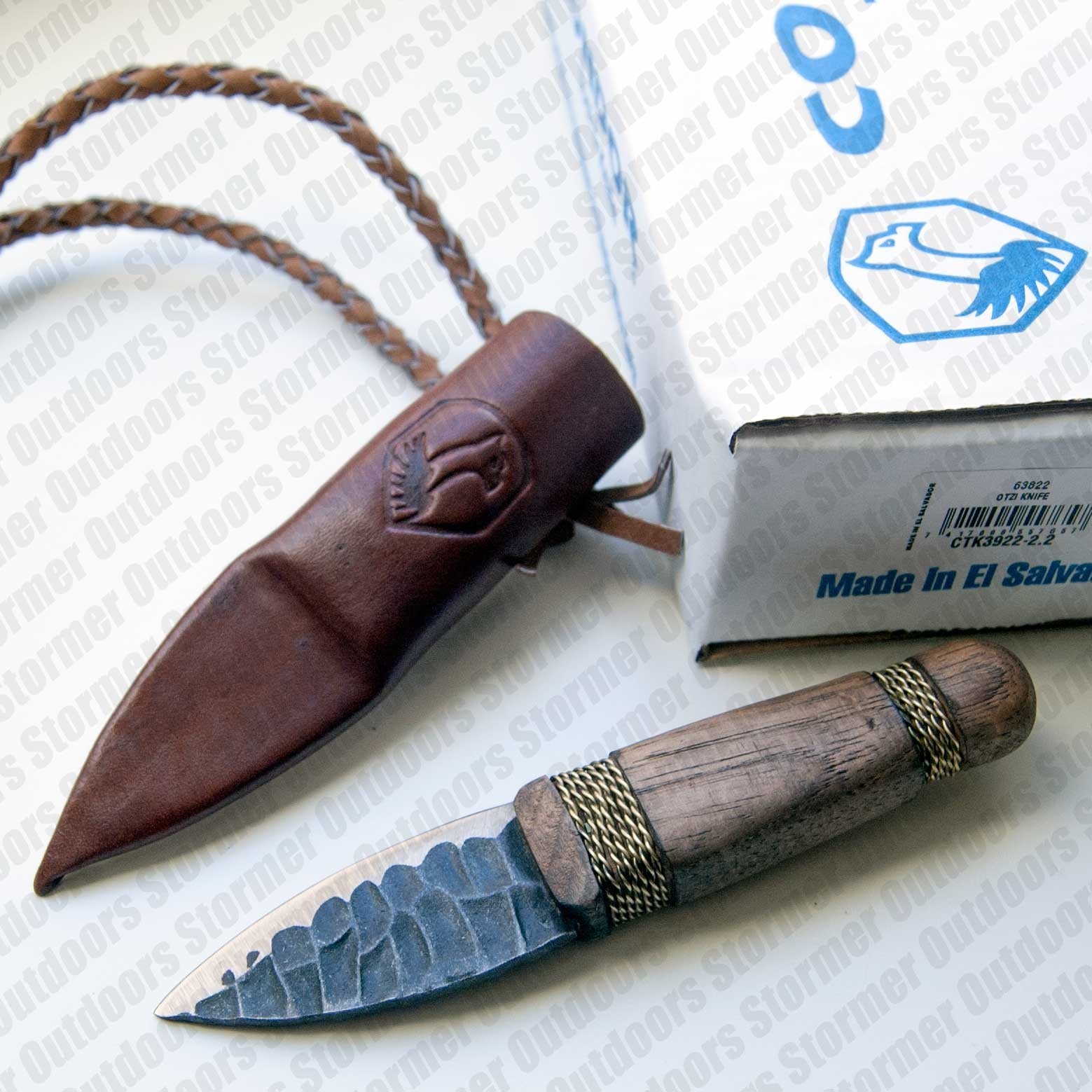 Condor Otzi Knife Joe Flowers 1095 Carbon Steel Leather Sheath CTK3922-2.2