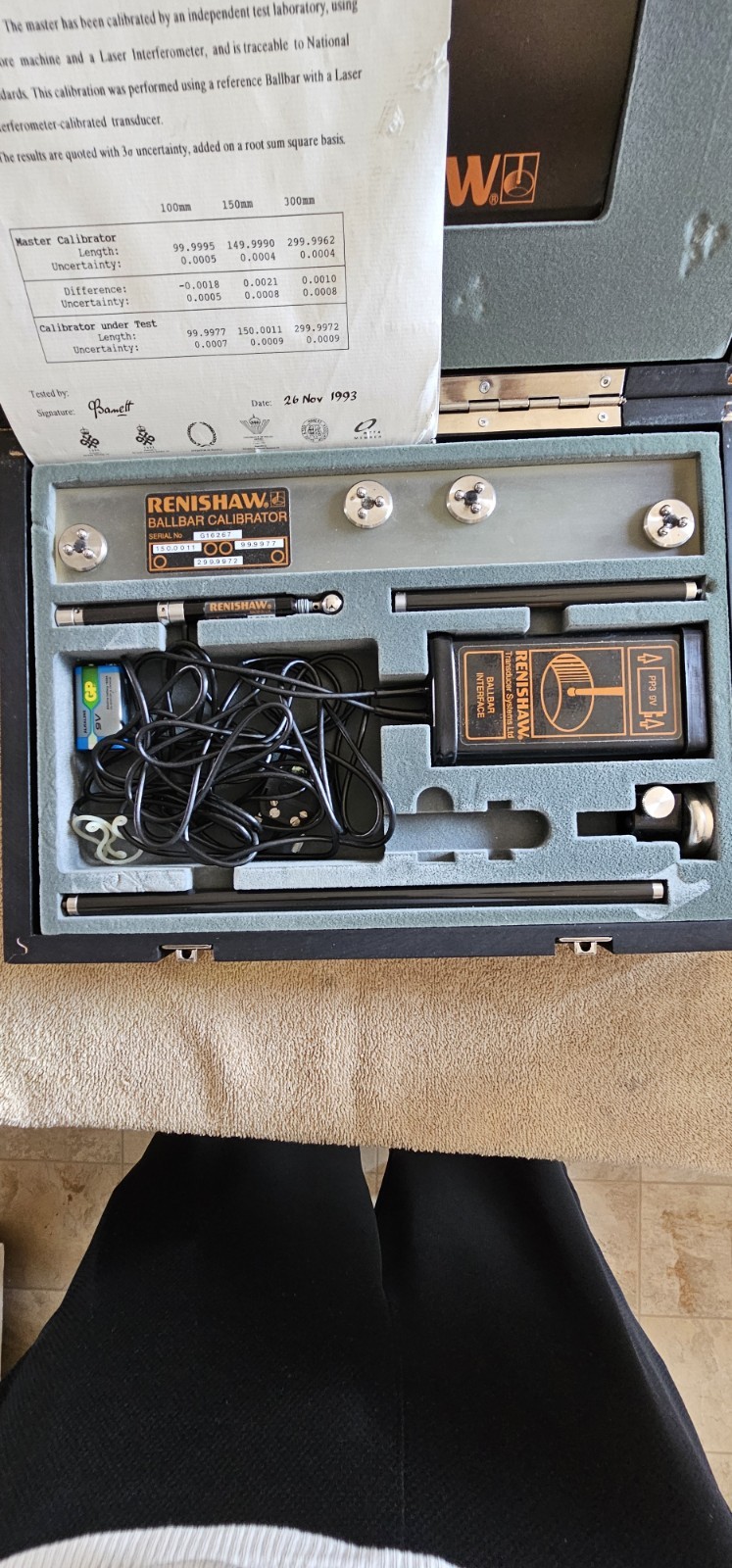 Renishaw QC10 Ballbar System Kit Calibrator Interface Case Manual Software
