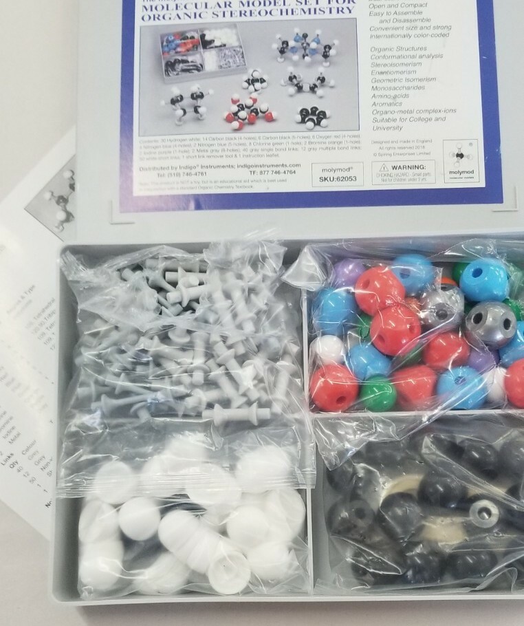 Molymod Molecular Model Set for Organic Stereochemistry Educational Aid