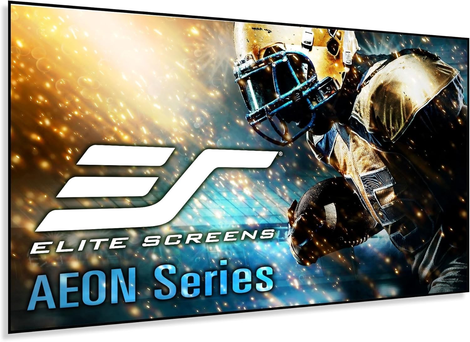 Aeon 115-Inch 4K UHD Fixed Frame Projector Screen Wall Mount Black