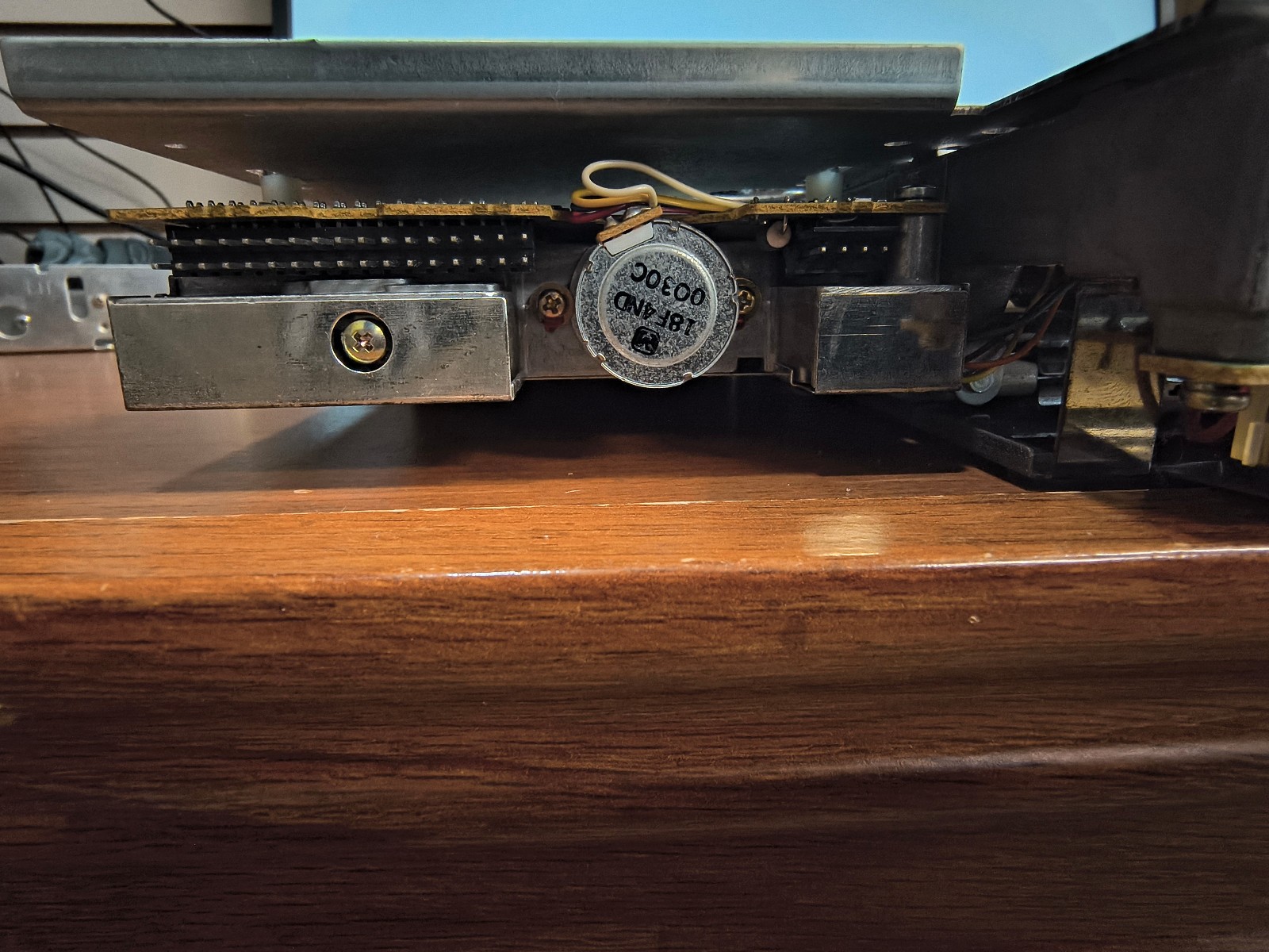 Mitsumi Internal 3.5 & 5.25 Floppy Disk Drives (CONNECTED w/Plate) *UNTESTED*
