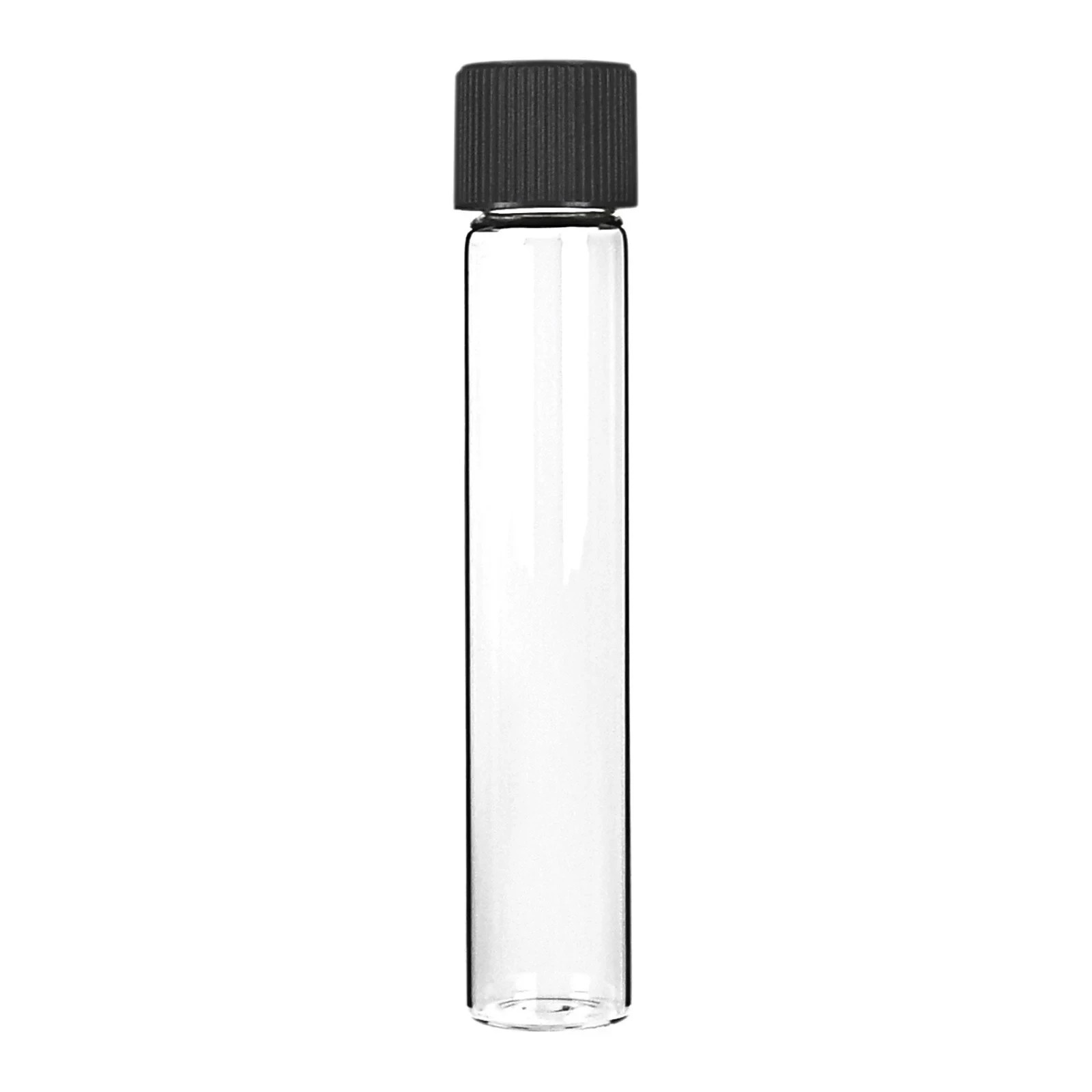96 Pack 116mm Glass Pre-Roll Tubes with Child Resistant Black Caps