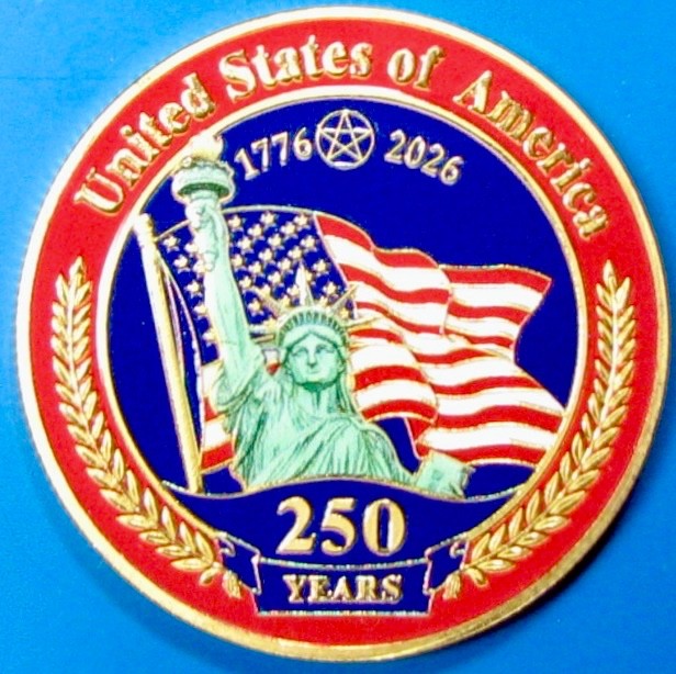 US 250 Years. Challenge, Souvenir. CT24d.