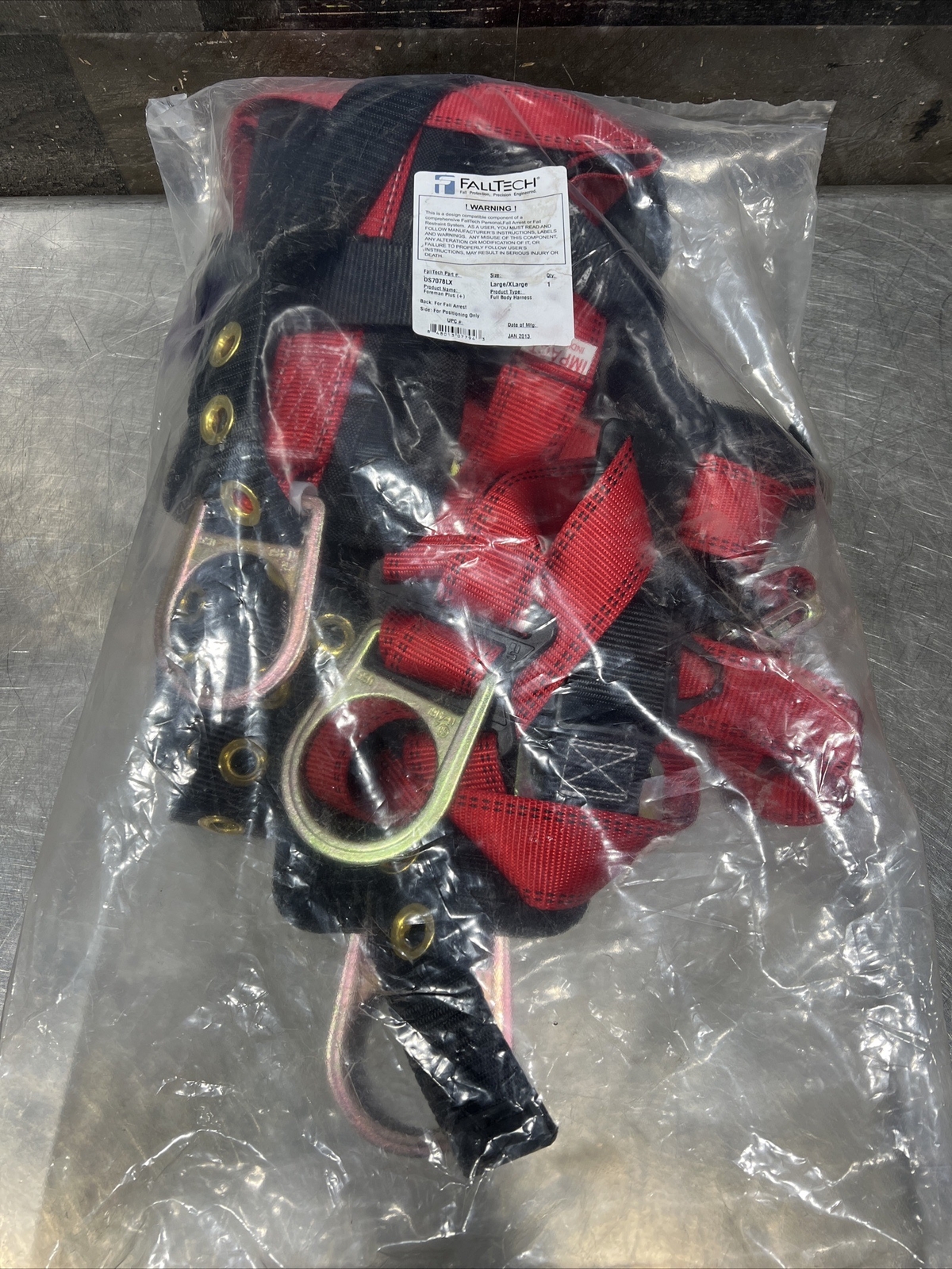 FallTech DS7078LX Full Body Harness Nos Surplus