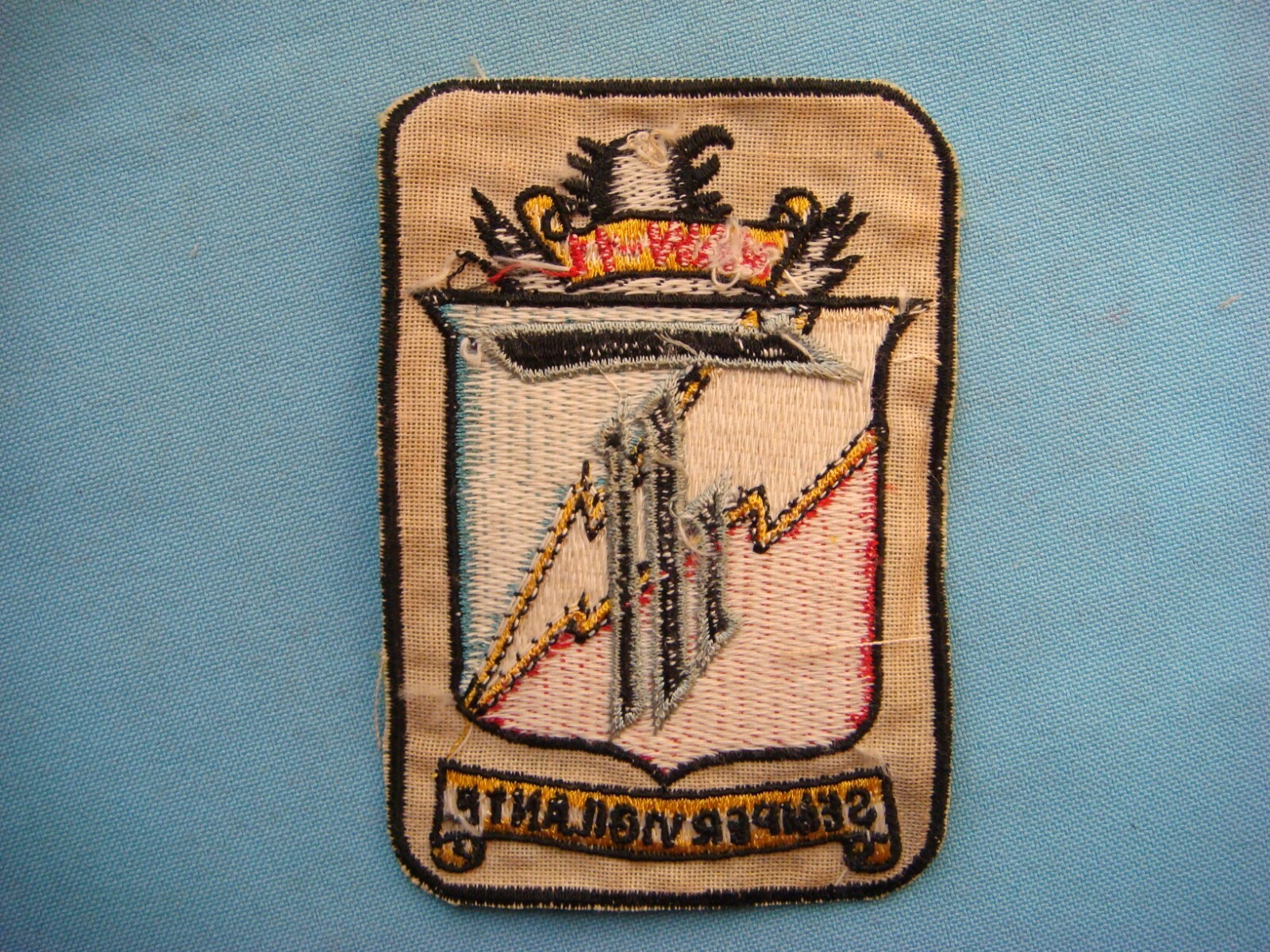 VIETNAM WAR PATCH, US NAVY VAW 11 DETACHMENT " SEMPER VIGILANTE "