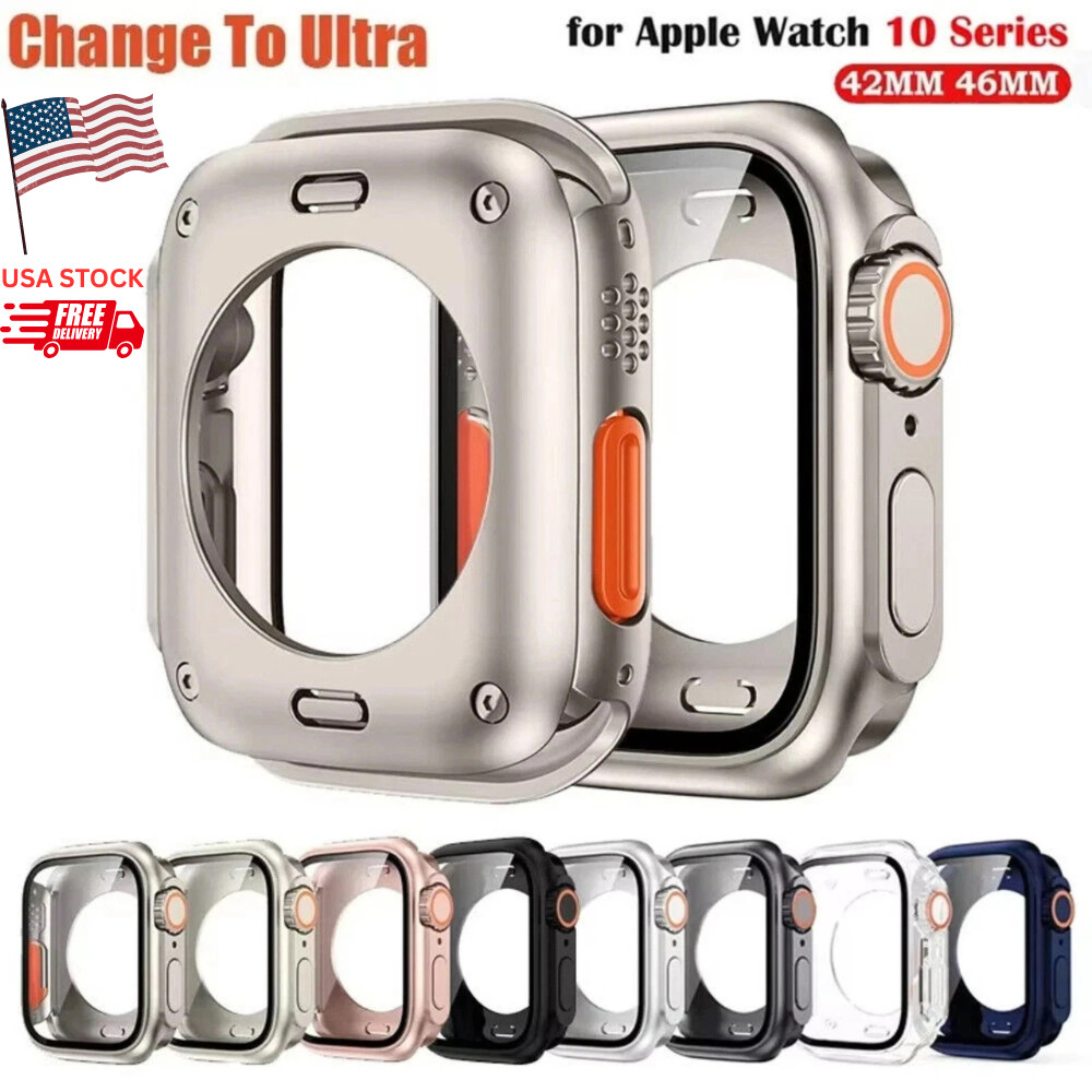 Full Cover Case Screen Protector For Apple Watch Series 11 10 9 8 7 6 SE 42/46mm