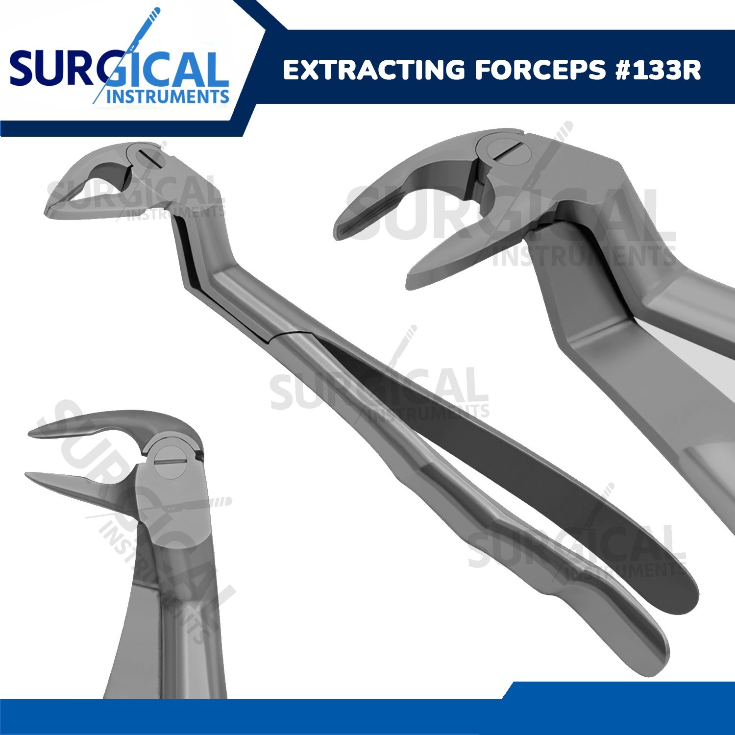 Micro Extracting Forceps #133R Dental Instruments Stainless Steel German Grade
