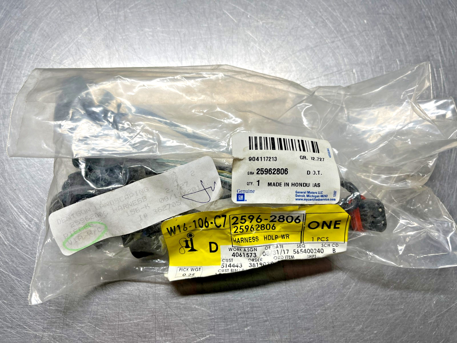 25962806  Genuine OEM AC Delco  Headlight Wiring HARNESS  GM  2596-2806