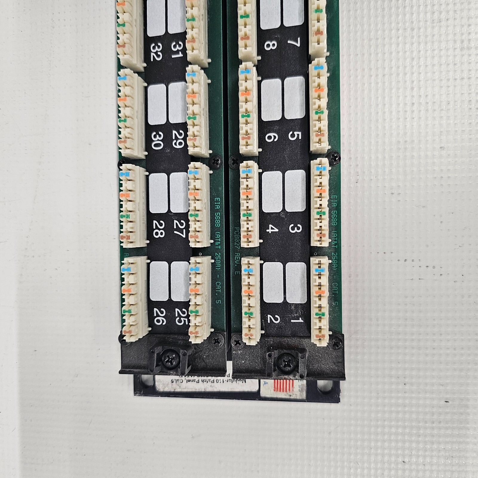 UL Listed Comm. Circut Accessory Cat5 Jack Panel 48 Port 19" Rack Mountable