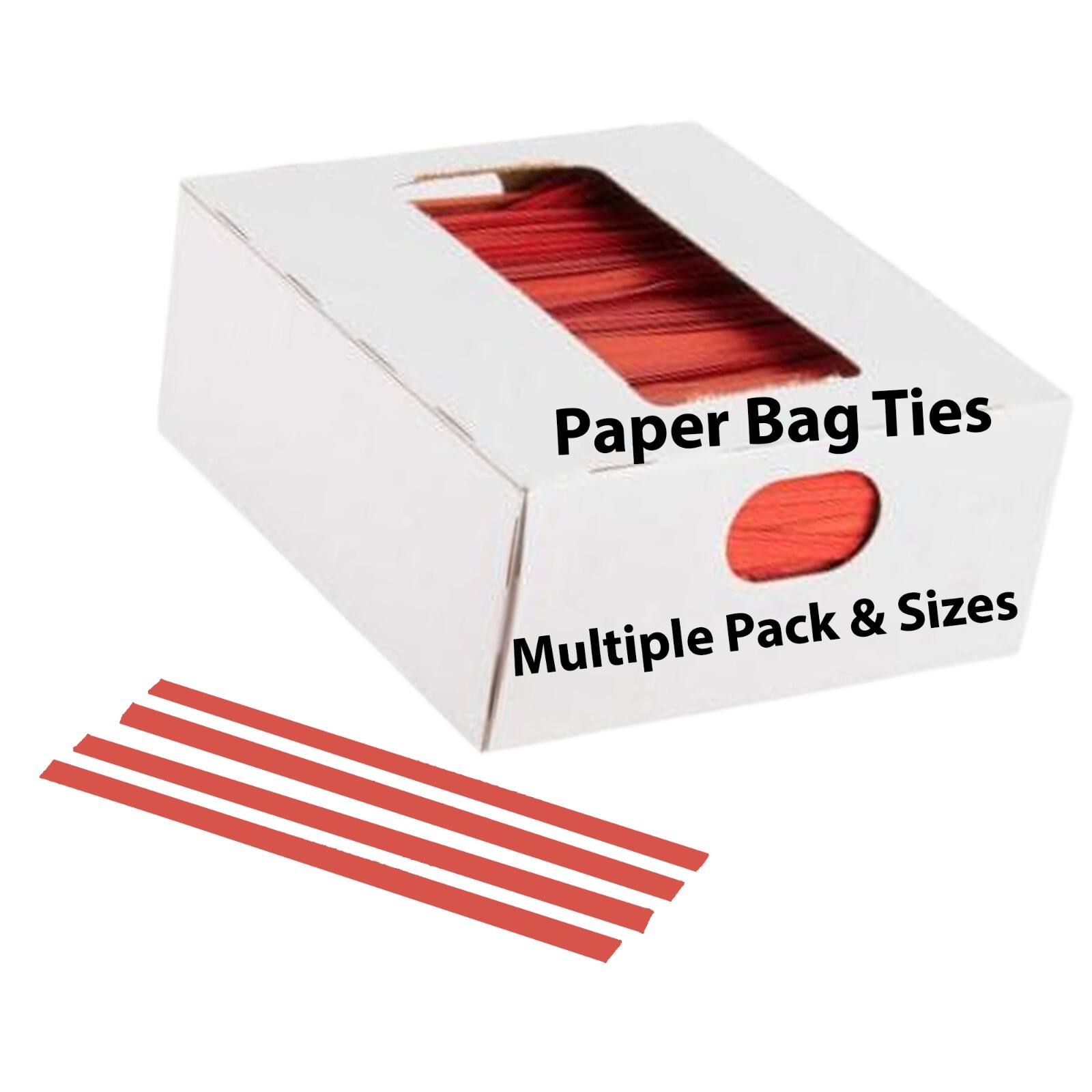 Red Paper Bag Ties Twist Ties for Bags Cable Ties With Different Sizes
