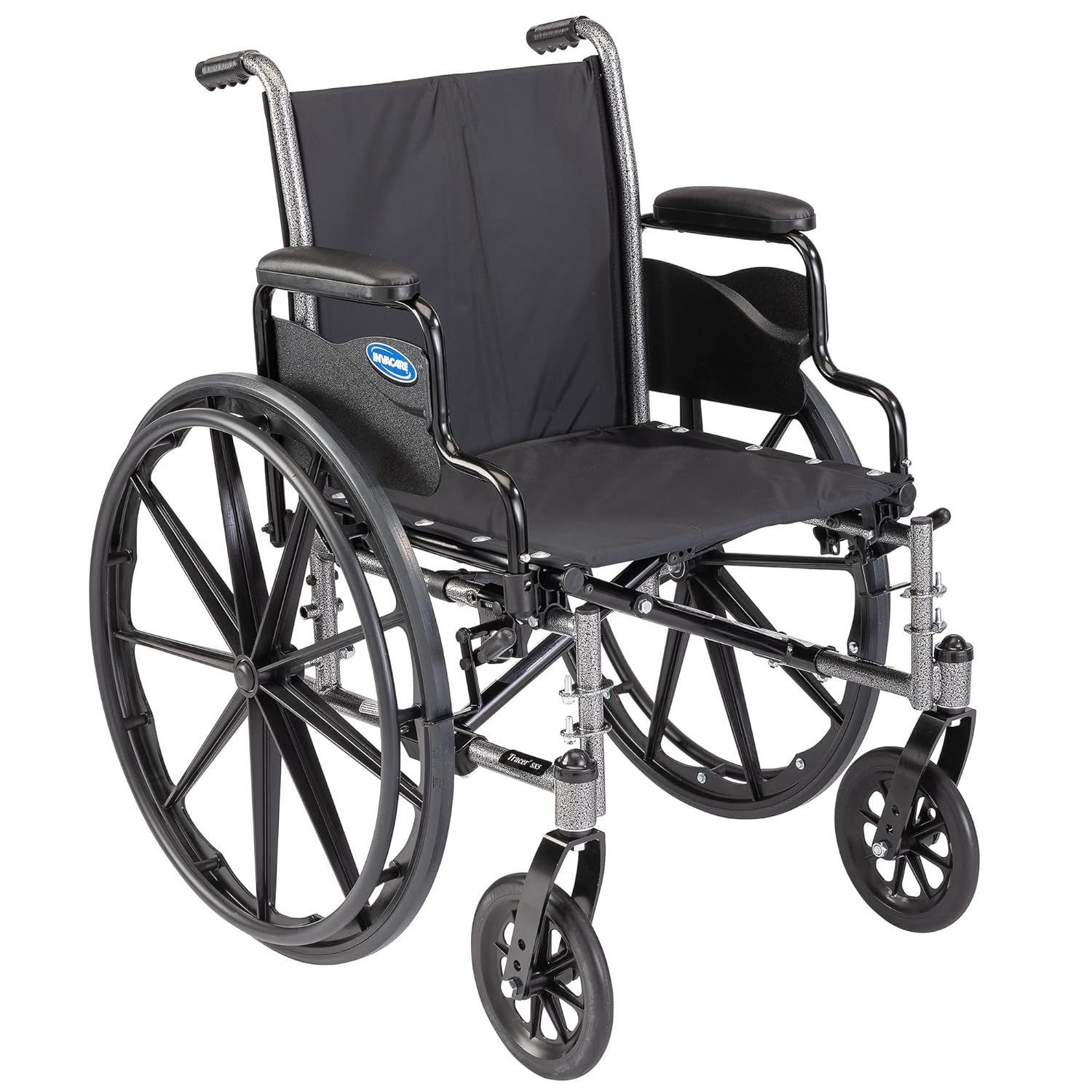 Invacare Tracer SX5 Folding Wheelchair for Adults, 22” Seat, Desk Arms