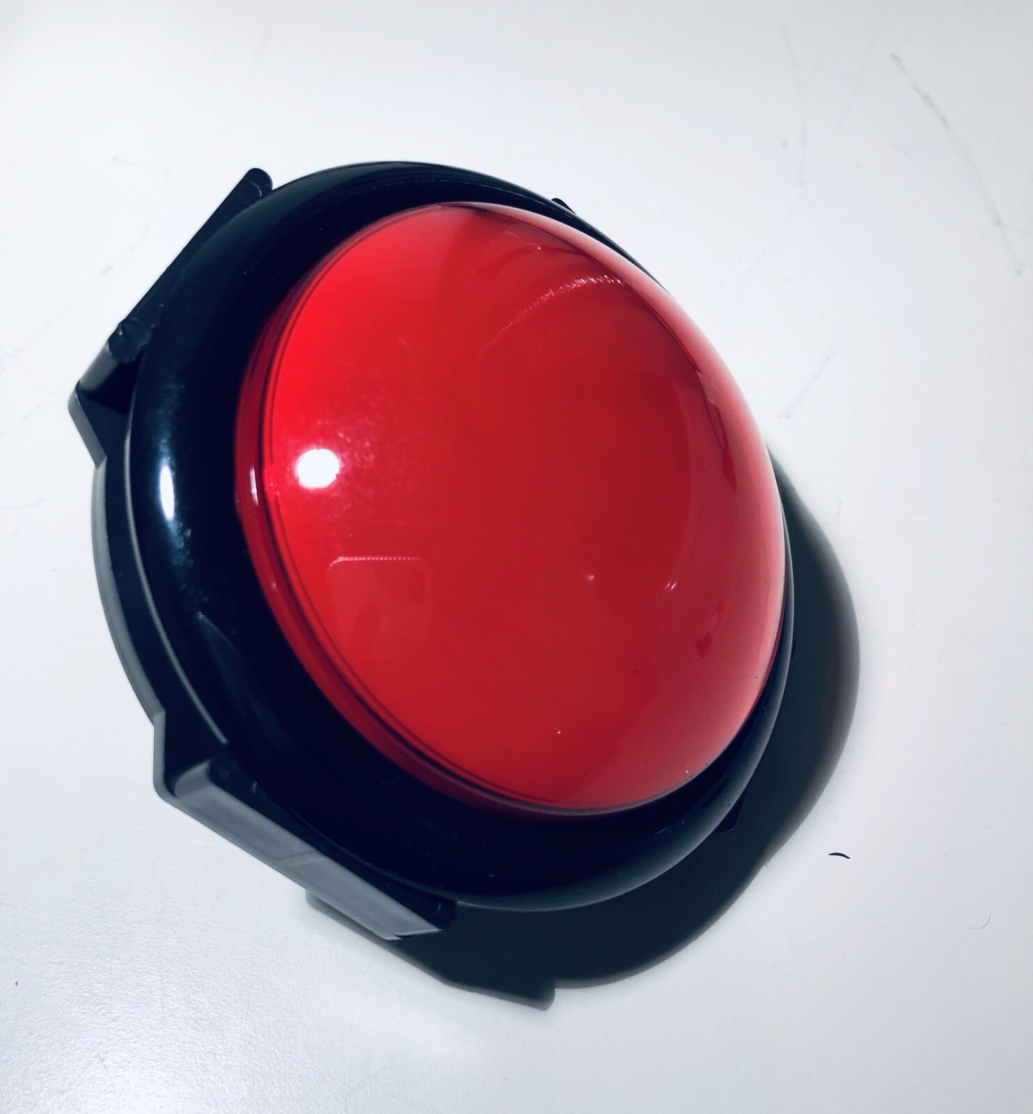 Red Jumbo Illuminated Push Button 100mm Dome For Arcade Games