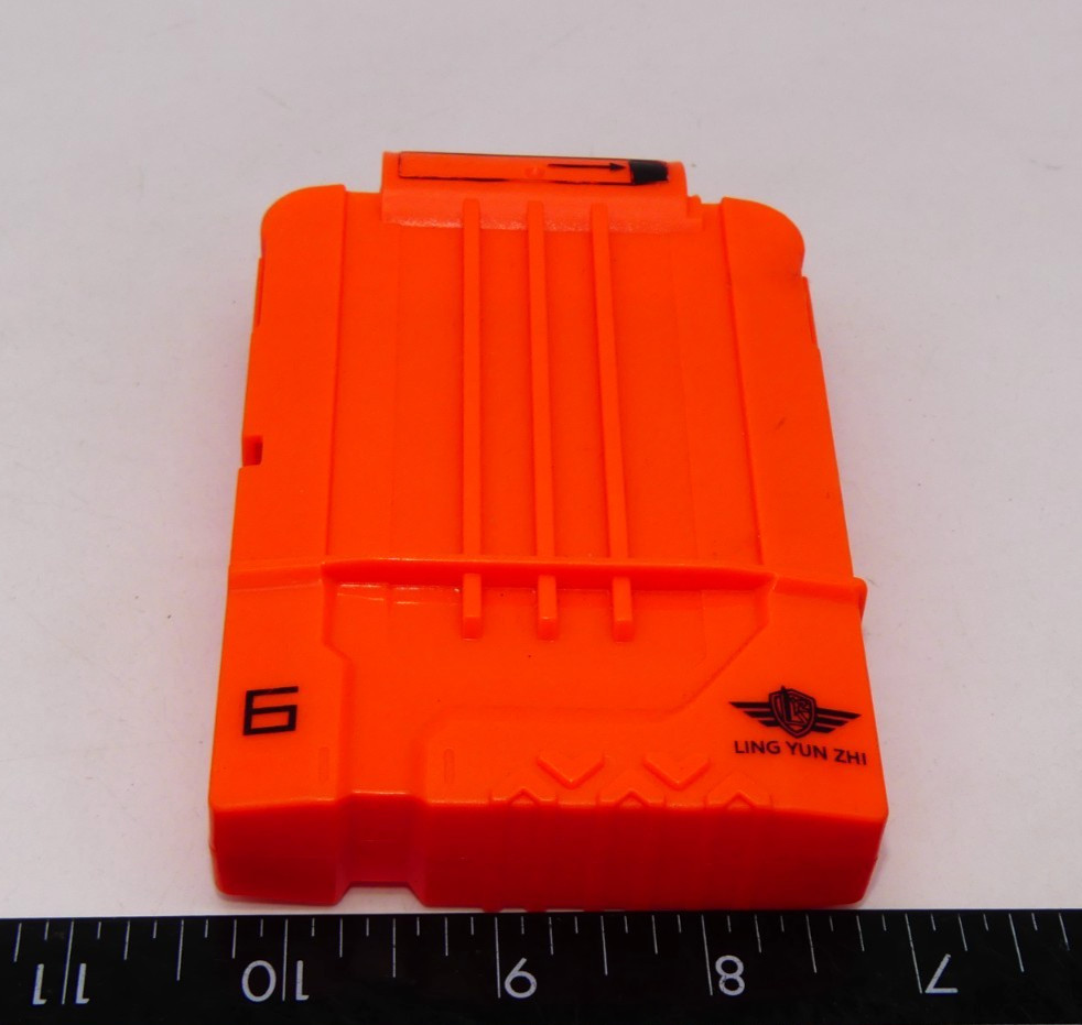 Magazine Fits Nerf N-Strike Foam Dart 6 Round Clip Ling Yun Zhi Part Only