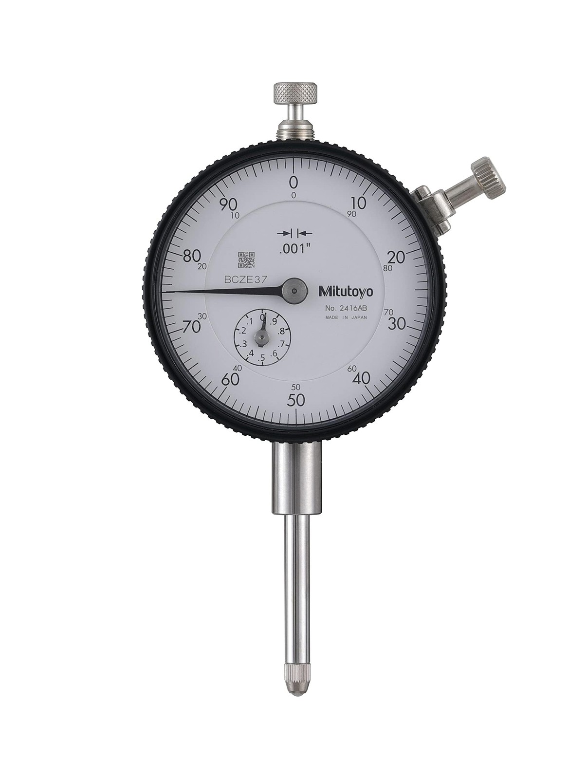 Mitutoyo 2416A Dial Indicator, 0-1" Measuring Range, 0.001" Graduation,...