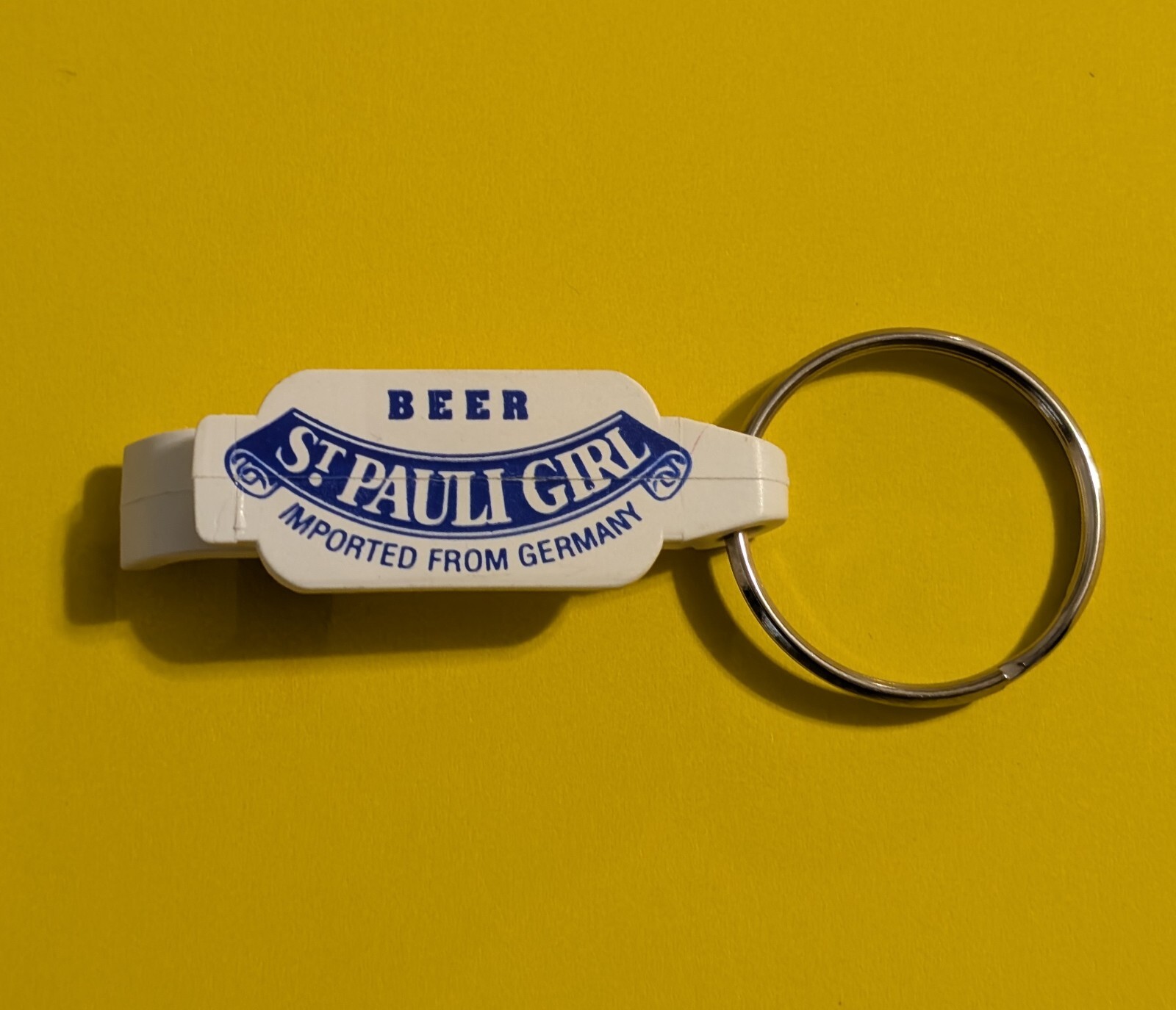 St. Pauli Girl Beer Keychain / Bottle Opener - Germany Import Breweriana Tool