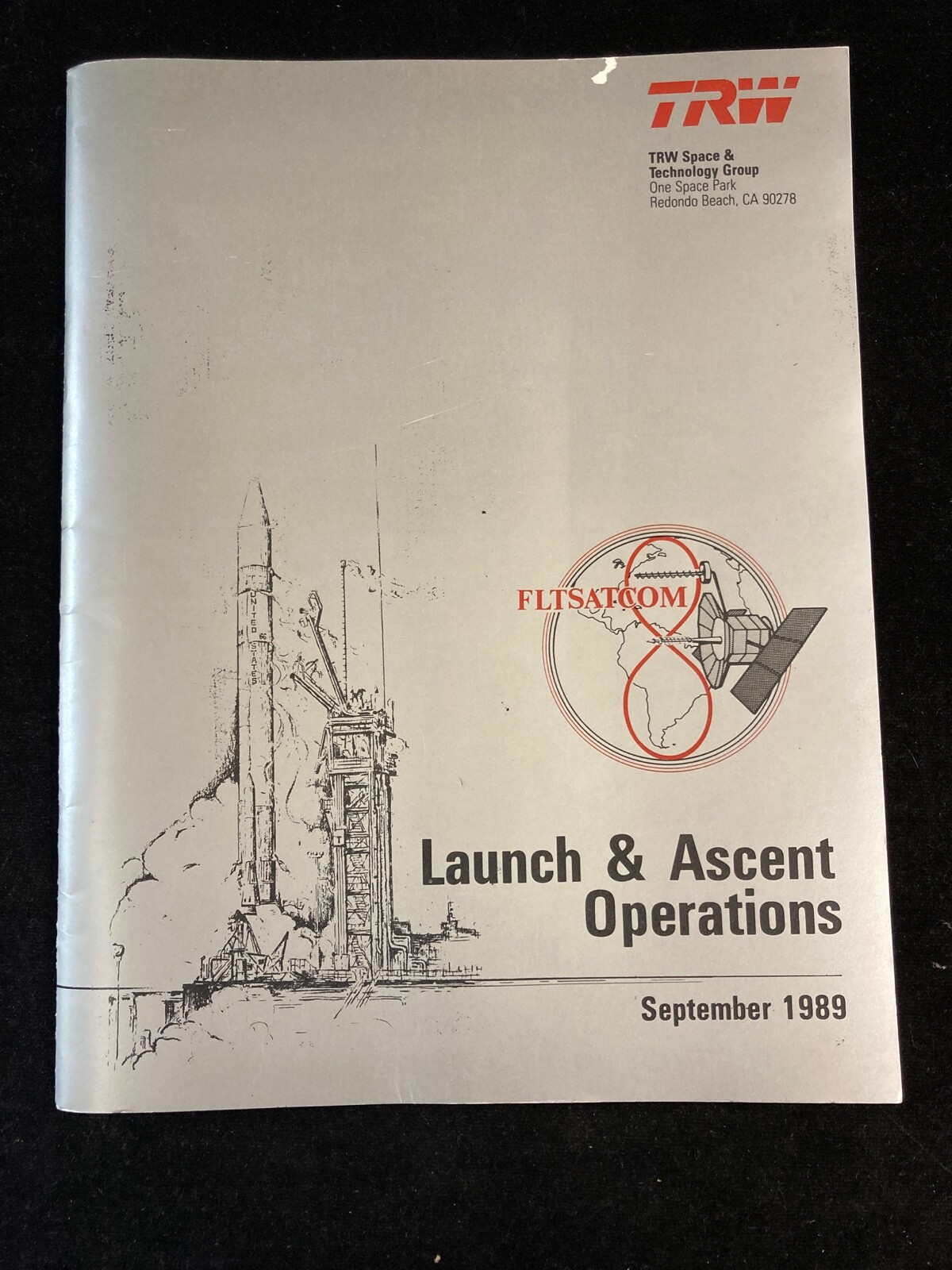 FLTSATCOM LAUNCH & ASCENT OPERATIONS BOOK, SEPT 1989, TRW SPACE SYSTEMS