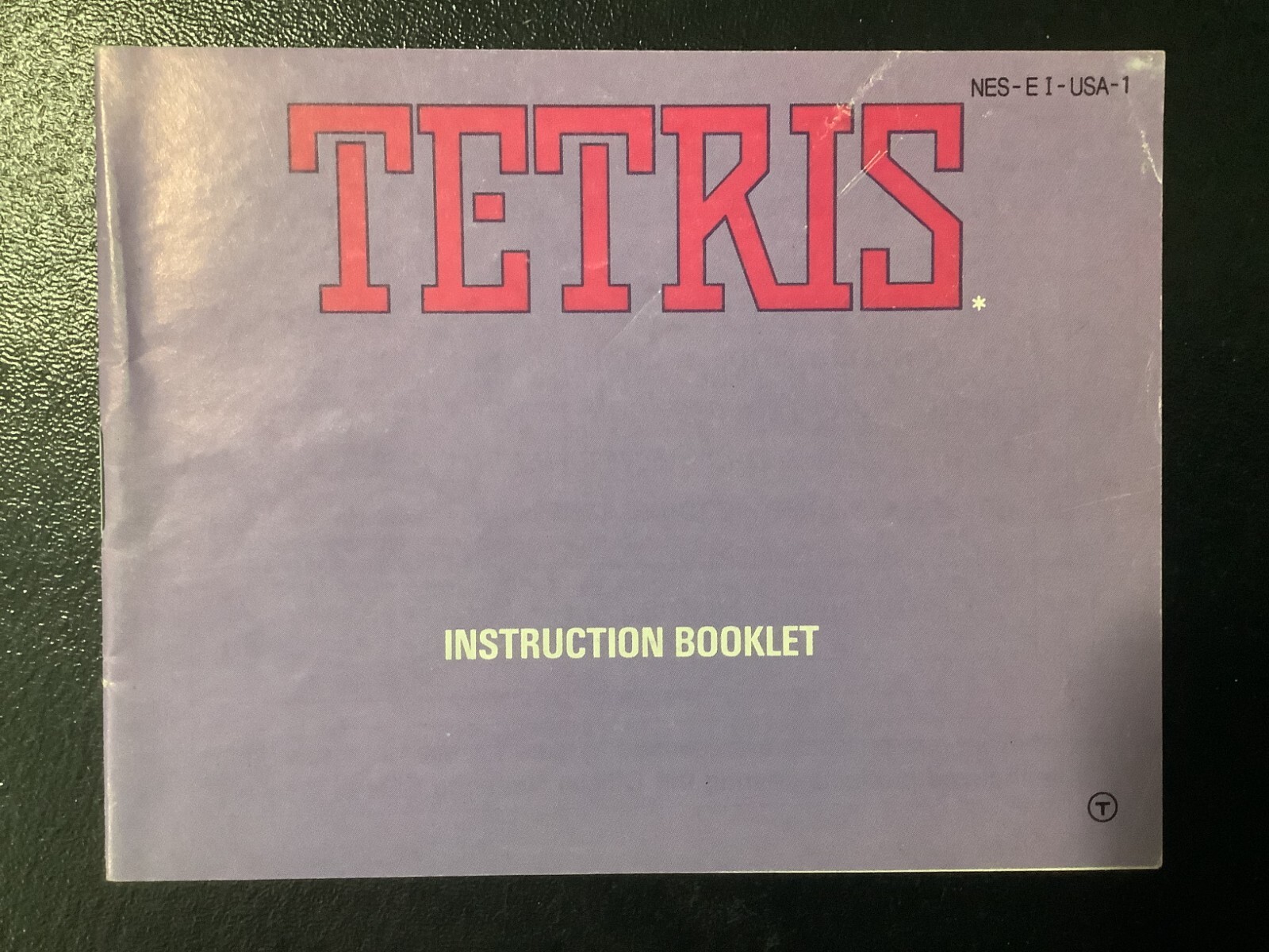 Tetris NES Nintendo Instruction Manual Only - Good Shape