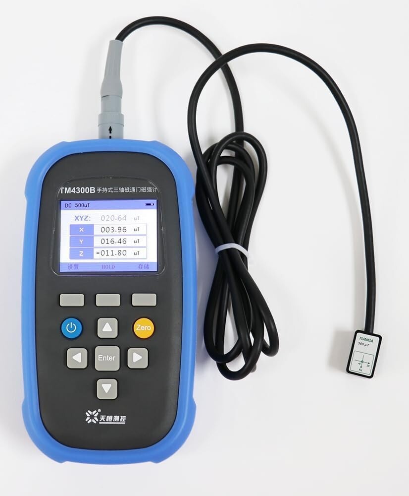 Digital Triaxial Fluxgate Magnetometer with Class 2 Range 0-500μT USB Interface