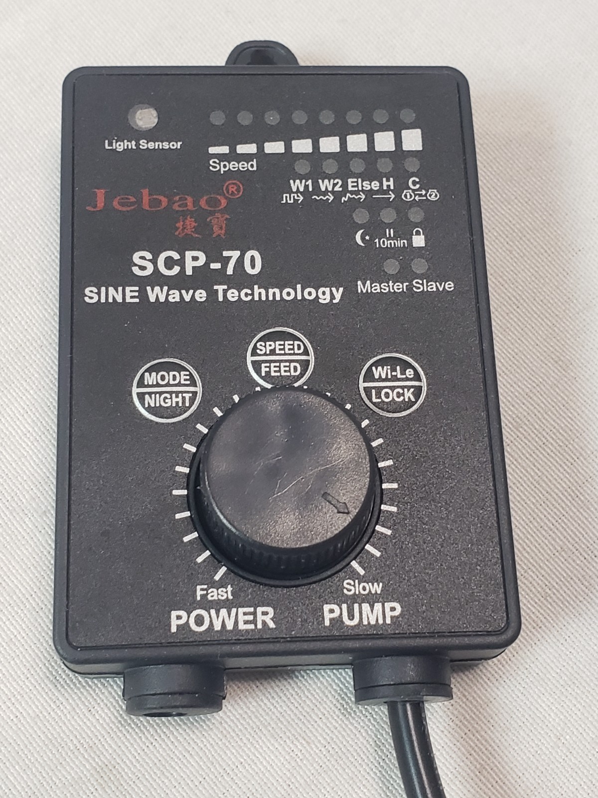Jebao SCP-70 Sine Cross Flow Pump Wave Maker with Controller, Black