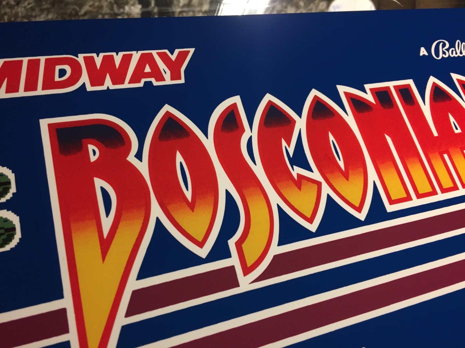 Bosconian Arcade Marquee 26"x8"