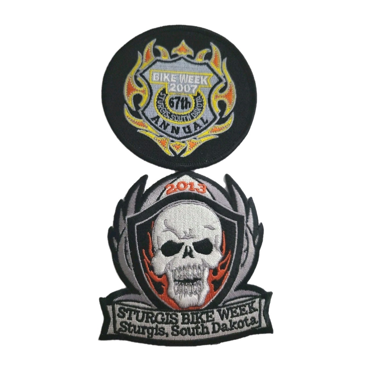 Sturgis Bike Week South Dakota Iron In Patches Lot Of 2 New