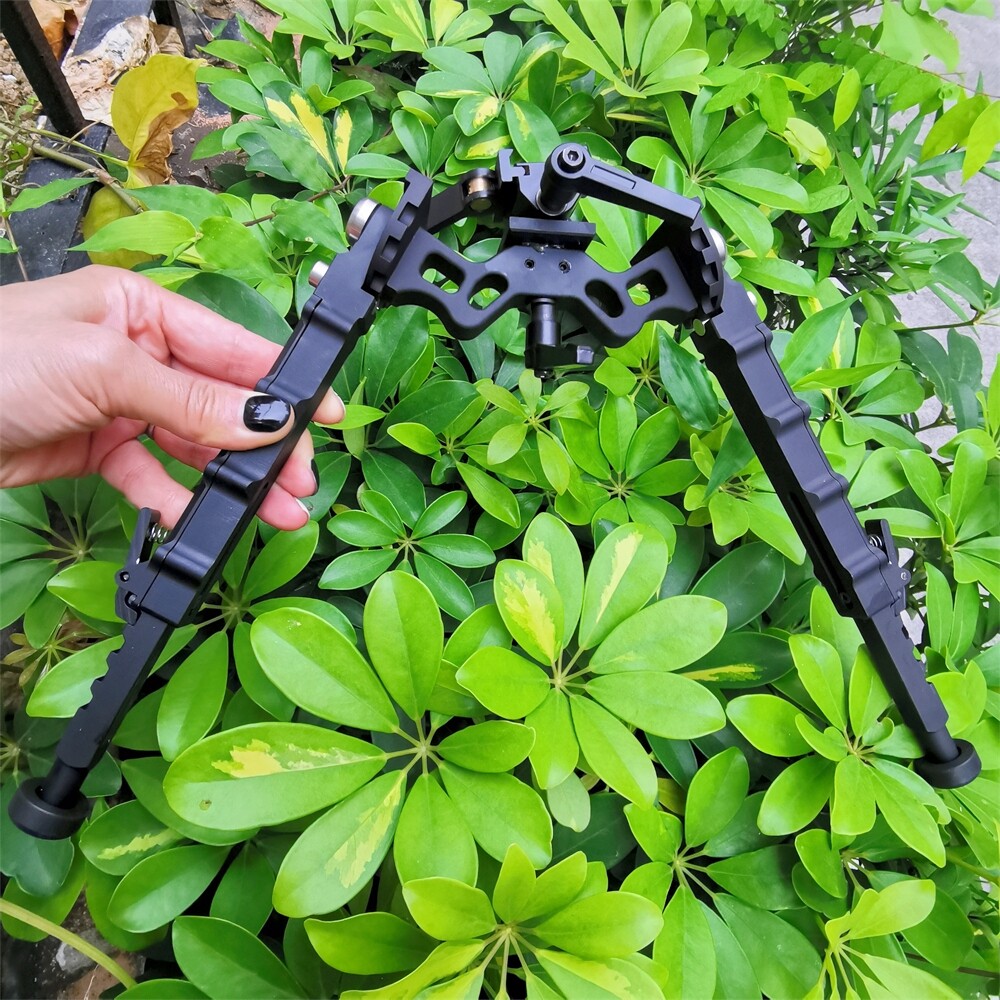 Rifle Bipod 360Degrees Swivel 7.5-9'' Adjustable Height Folding Design Picatinny