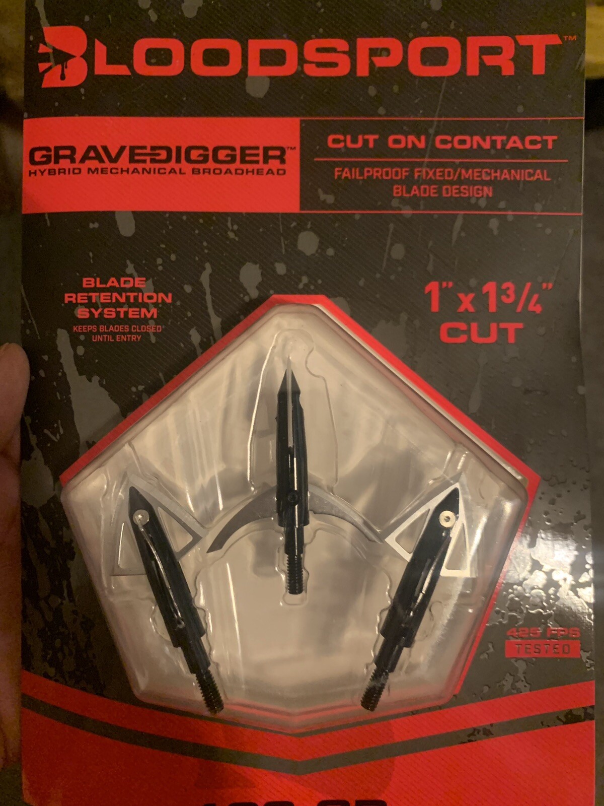 Bloodsport Gravedigger 100 Grain 1 " X 1-3/4 Inch Cut Hybrid  FREE SHIPPING.