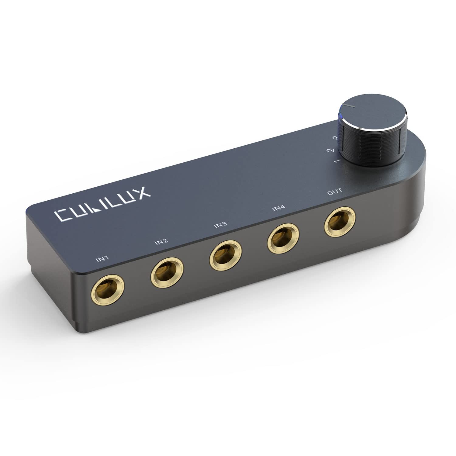 Bidirectional 4-Channel 6.35mm Audio Selector, 1x TRS to 4X TRS Stereo 4-Port...