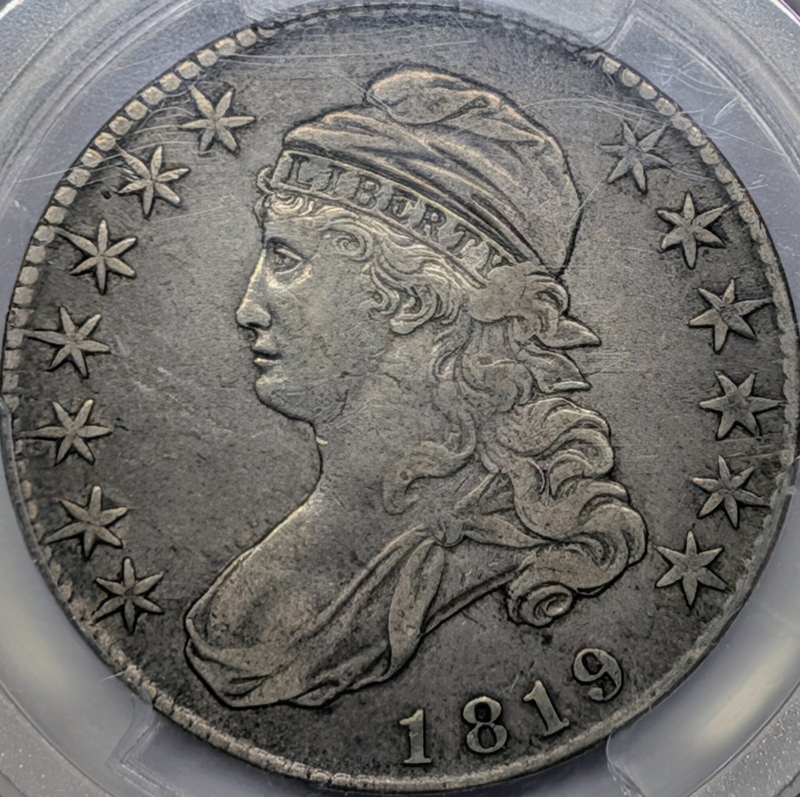 1819 VF35 PCGS Capped Bust Half Dollar
