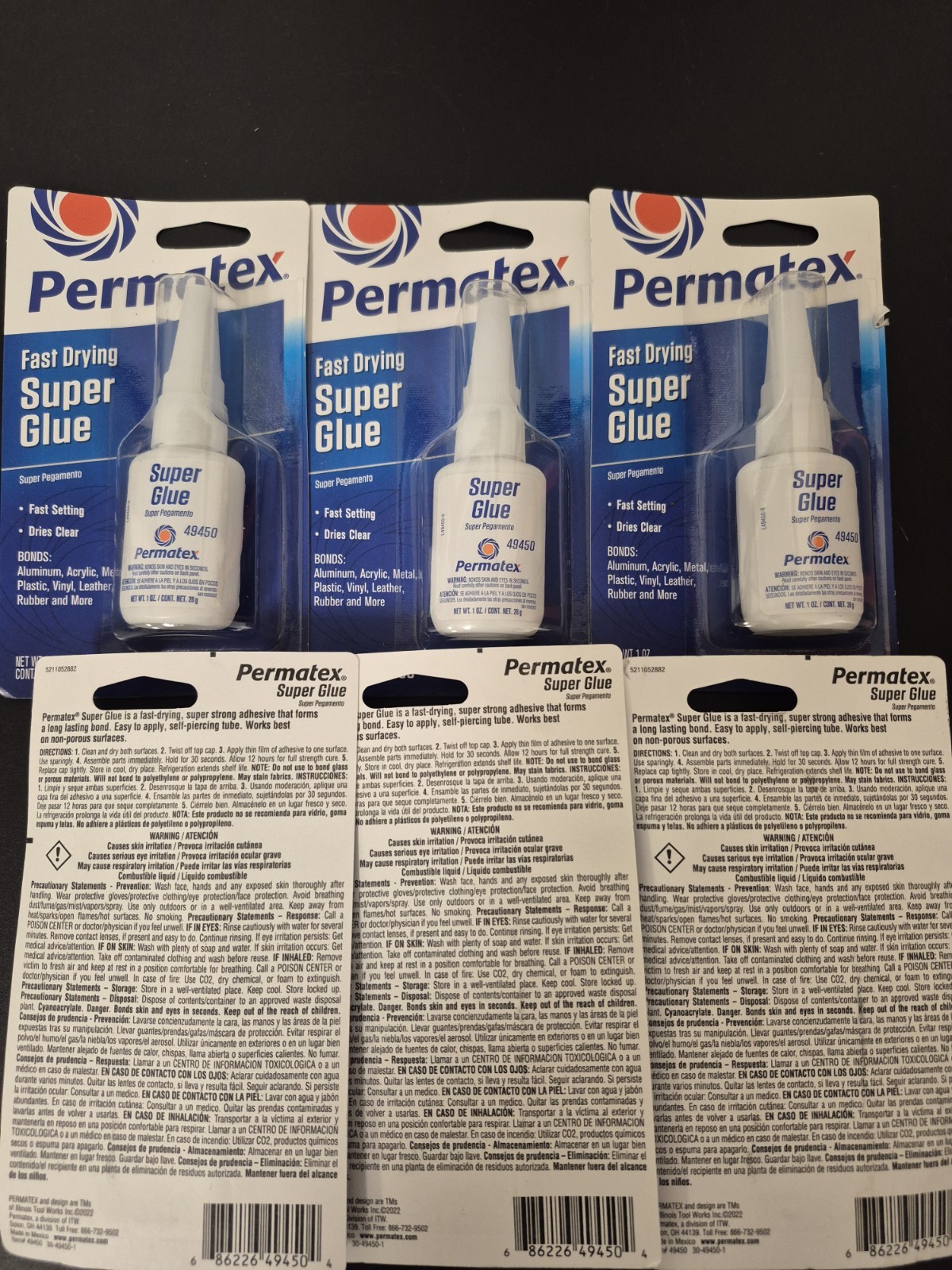 Permatex Super Glue 49450 Clear Fast Drying Adhesive