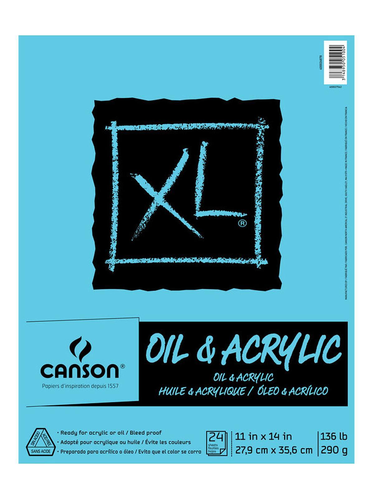 Canson XL Oil & Acrylic Canvas Pad