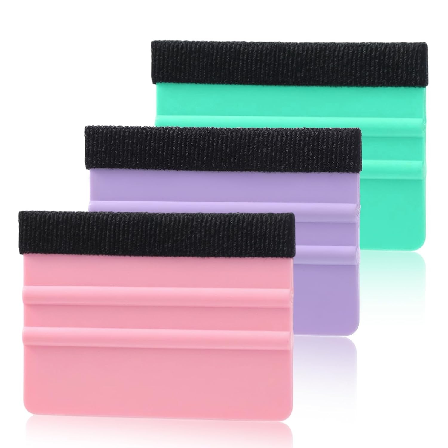 Small Felt Squeegee for Vinyl Decals Cutting Tool 3 PCS 4 Inch Vinyl Squeegee