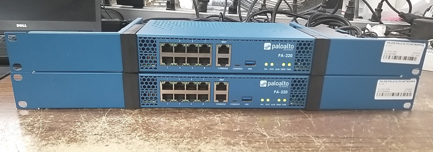 Lot Of 2 PALO ALTO NETWORKS PA-220 FIREWALL W/ Racks. *READ⬇️*