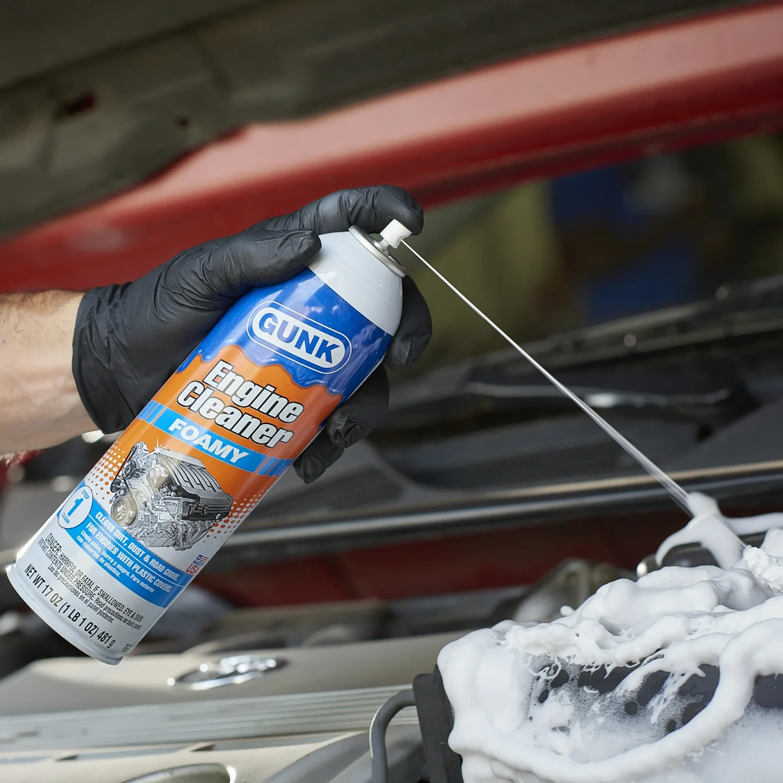 17 oz. Foamy Engine Cleaner and Degreaser - Spray Application
