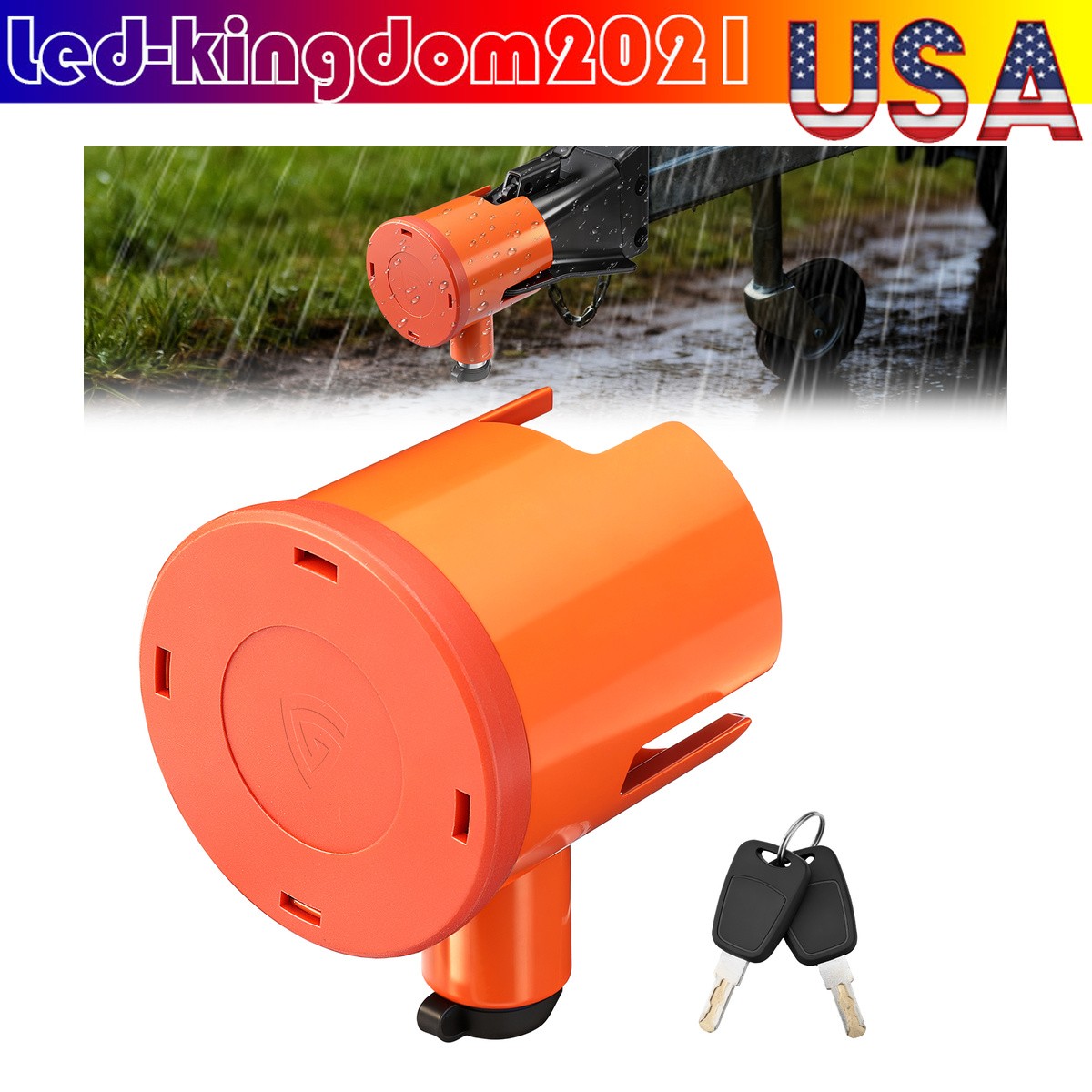 Trailer Coupler Lock Fits 2-5/16-Inch Couplers Trailer Tongue Lock Heavy 1PCS